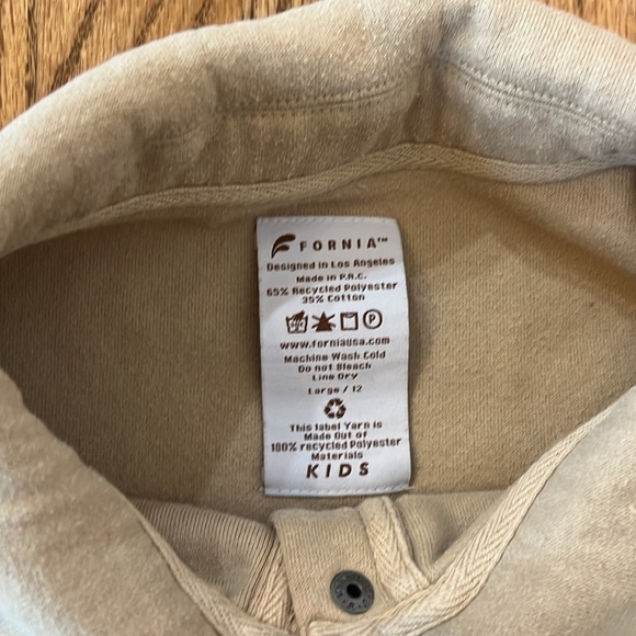 Fornia shacket girls size 12 chore coat warm jacket neutral 100% recycled poly - Picture 4 of 7